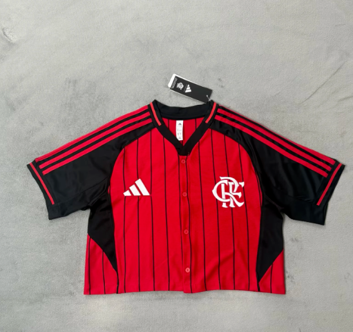 Women 2026 Flamengo MLB Crop Soccer Shirt Girl Football Jersey