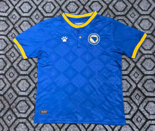 Fan Version 2026 Bosnia and Herzegovina Blue Soccer Jersey Football Shirt