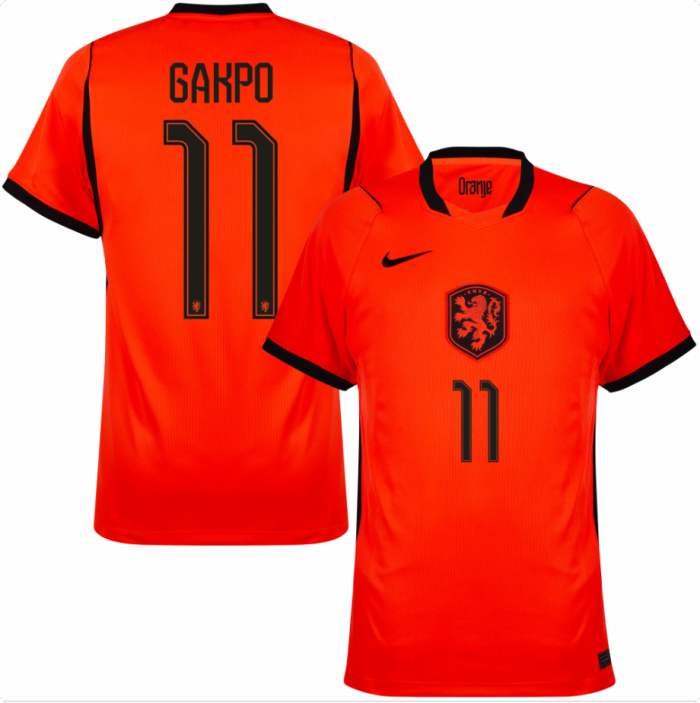 Fan Version 2026 Netherlands Gakpo 11 Home Soccer Jersey Holland Football Shirt