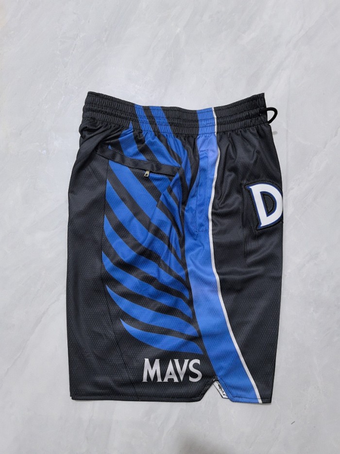 with Pocket 2026 City Edition Dallas Mavericks Black NBA Shorts Basketball Shorts
