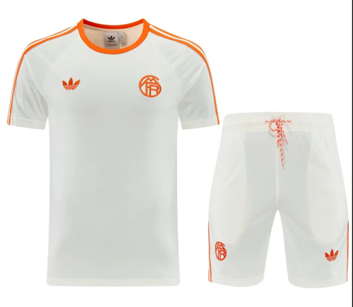 Adult Uniform 2026-2027 Bayern Munich white originals Soccer Training Jersey and Shorts Football Kits