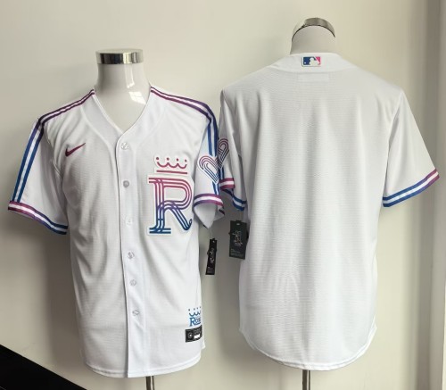 City Edition Kansas City Royals Blank White Cool Base Jersey MLB Shirt