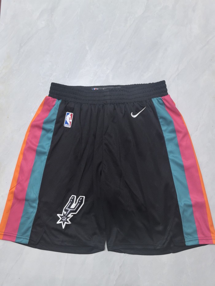 2026 City Edition San Antonio Spurs Basketball Shorts Black NBA Shorts