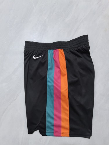 2026 City Edition San Antonio Spurs Basketball Shorts Black NBA Shorts