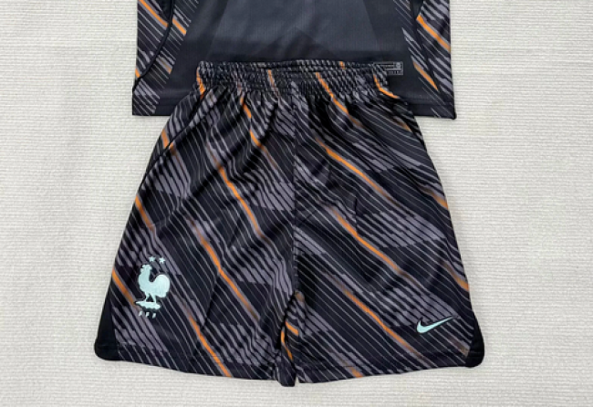 Fan Version 2026 France Black Goalkeeper Soccer Shorts Football Shorts