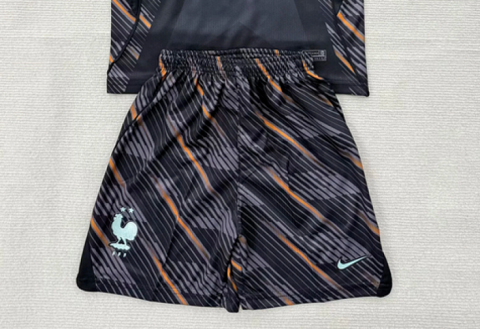 Fan Version 2026 France Black Goalkeeper Soccer Shorts Football Shorts