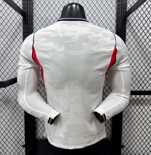 Long Sleeve Player Version 2026 England Home Soccer Jersey Football Shirt