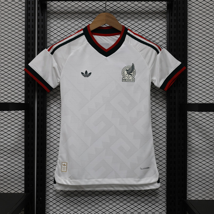 Women Player Version 2026 Mexico Away White Soccer Jersey Girl Football Shirt