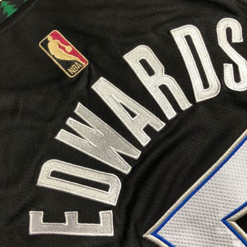 Retro Minnesota Timberwolves EDWARDS 5 Black NBA Jersey Basketball Shirt