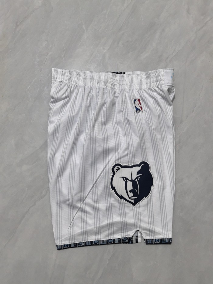 with Pocket City Edition 2026 Memphis Grizzlies NBA Shorts White Basketball Shorts