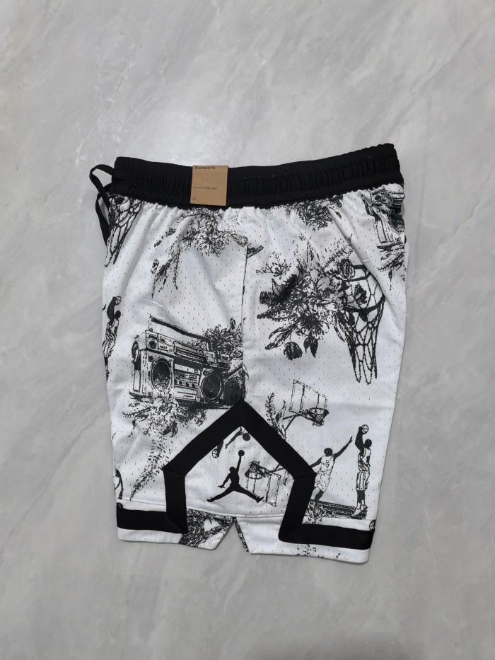 Jordan B-35 Black/White NBA Shorts Basketball Shorts