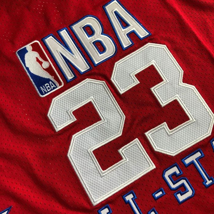 Mitchell&ness 1989 All Stars Chicago Bulls 23 JORDAN Red Basketball Shirt NBA Jersey