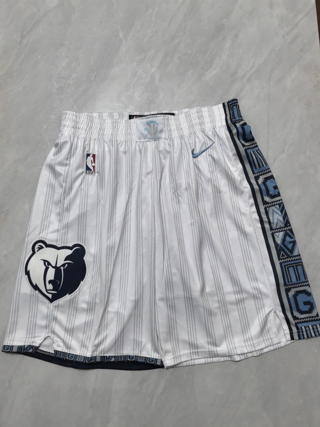 with Pocket City Edition 2026 Memphis Grizzlies NBA Shorts White Basketball Shorts