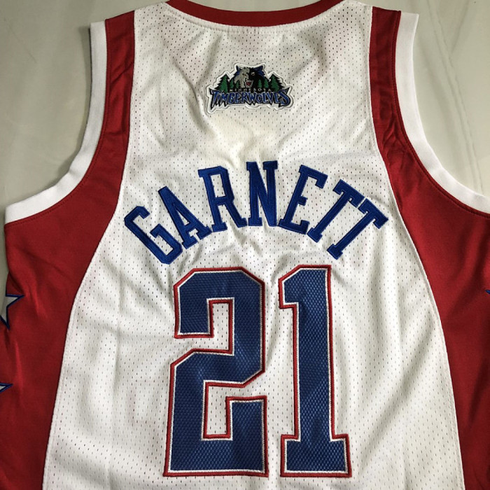 All Stars GARNETT White/Red 8 NBA Jersey Basketball Shirt
