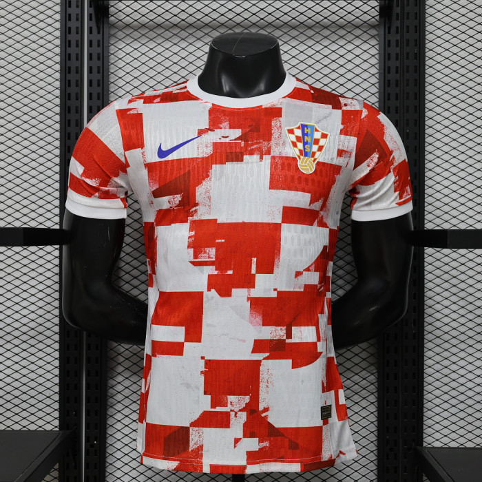Player Version 2026 Croatia Red/White Soccer Jersey Football Shirt