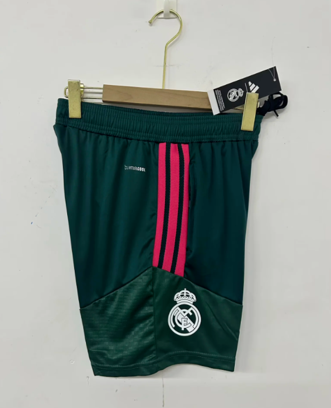 Player Version 2026-2027 Real Madrid Dark Green Soccer Training Shorts Football Shorts