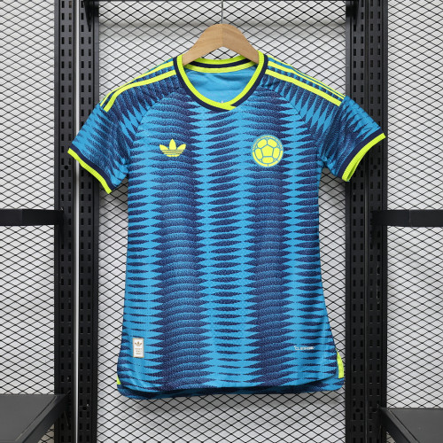 Women Player Version 2026 Colombia Away Soccer Jersey Camisetas de Futbol