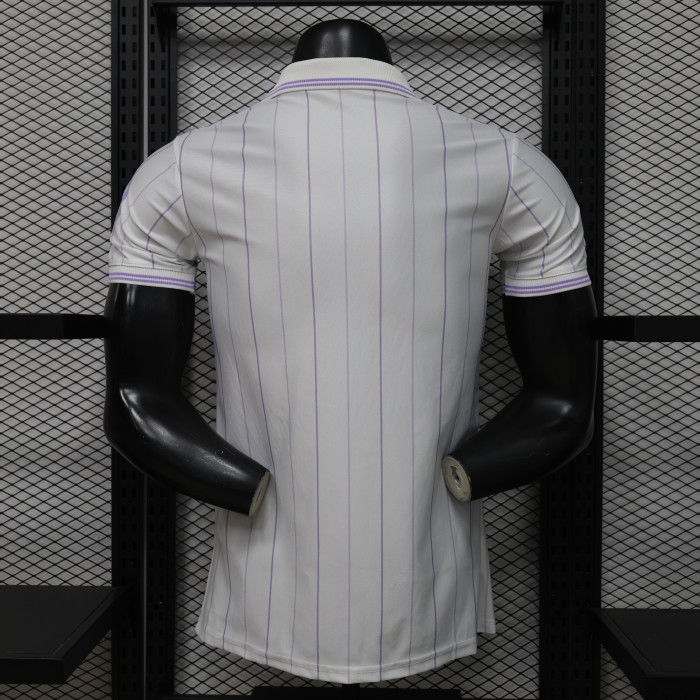 Player Version 2026-2027 Real Madrid white with purple retro model Soccer Jersey Real Football Shirt