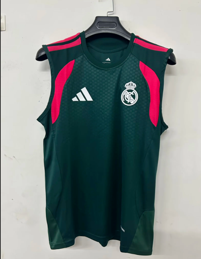 Player Version 2026-2027 Real Madrid Green Soccer Training Vest Real Football Shirt