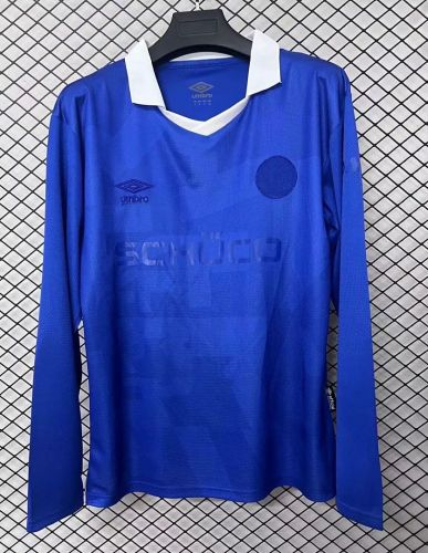 Long Sleeve Fan Version 2025-2026 Arminia Bielefeld 100th Anniversary Blue Soccer Jersey Football Shirt