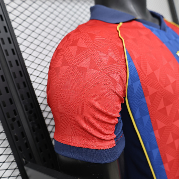 Barca Camisetas de Futbol Player Version 2026-2027 Barcelona Red/Blue Retro Model Soccer Jersey