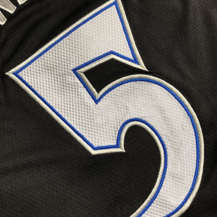 Retro Minnesota Timberwolves EDWARDS 5 Black NBA Jersey Basketball Shirt