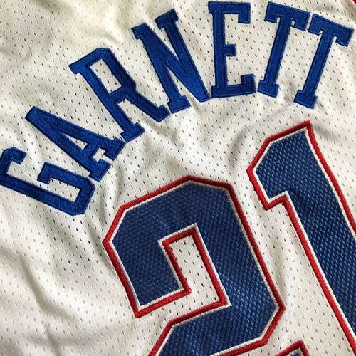All Stars GARNETT White/Red 8 NBA Jersey Basketball Shirt