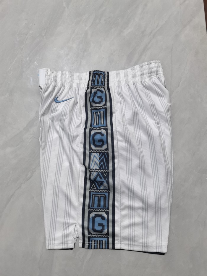 with Pocket City Edition 2026 Memphis Grizzlies NBA Shorts White Basketball Shorts