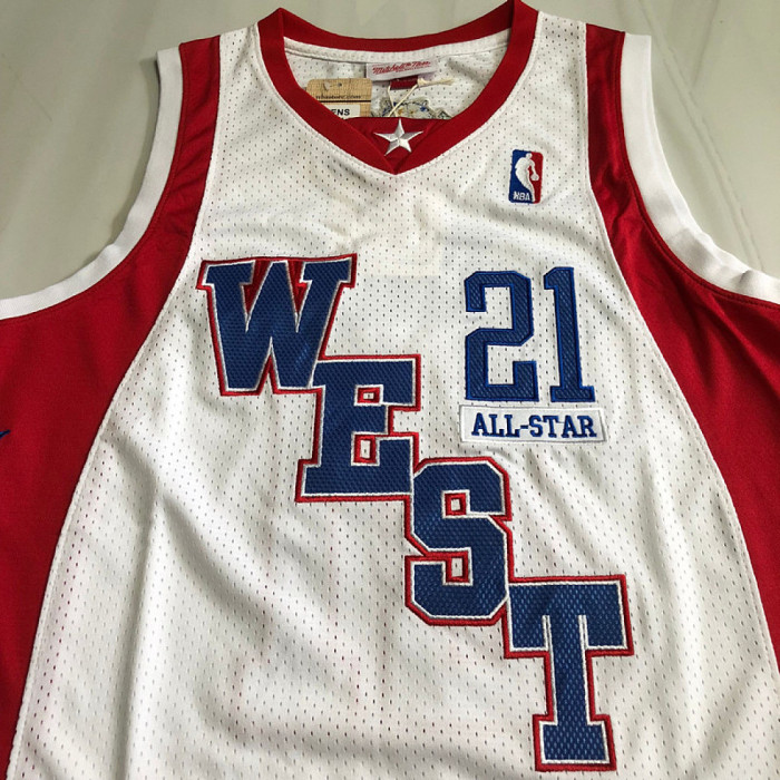 All Stars GARNETT White/Red 8 NBA Jersey Basketball Shirt