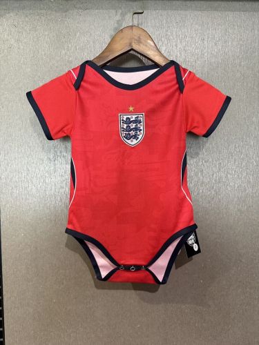 Baby Cloth 2026 England Away Red Soccer Jersey Baby Onesies