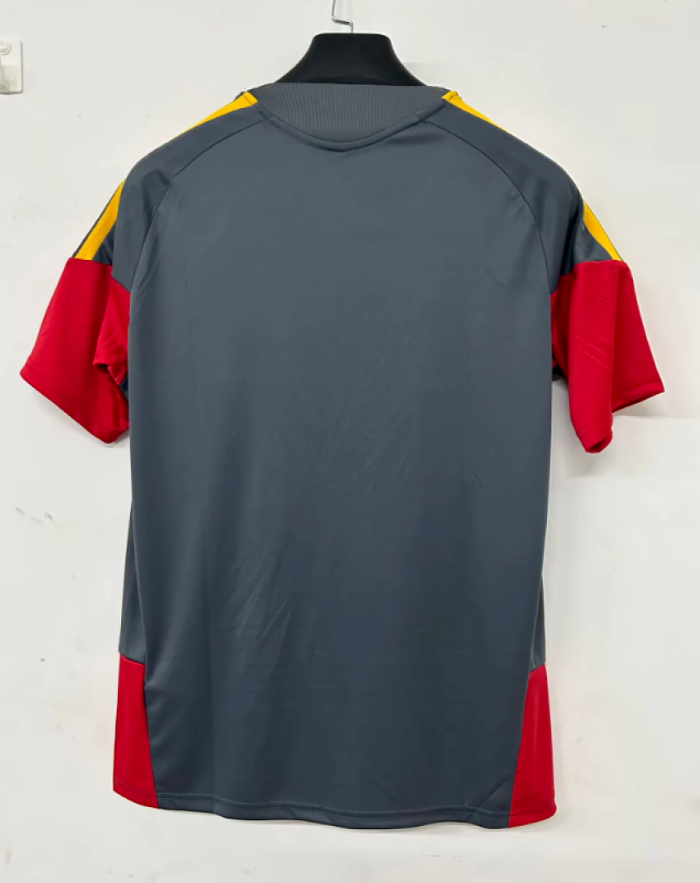 Player Version 2026-2027 As Roma Dark Grey Soccer Training Jersey Football Shirt