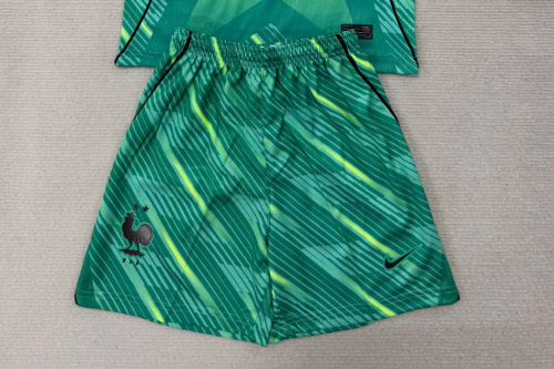 Fan Version 2026-2027 France Green Goalkeeper Soccer Shorts Football Shorts