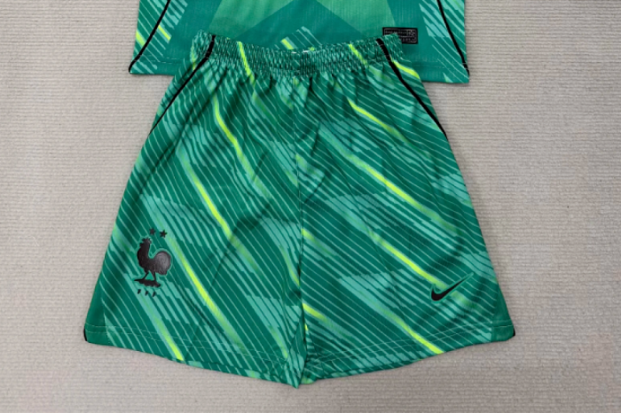 Fan Version 2026-2027 France Green Goalkeeper Soccer Shorts Football Shorts