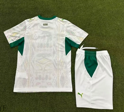 Youth Uniform Kids Kit 2026 Senegal Home Soccer Jersey Shorts Child Football Set