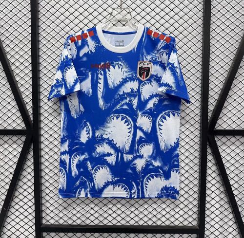 Fan Version 2026 Cape Verde Blue/White Soccer Pre-match Jersey Football Shirt