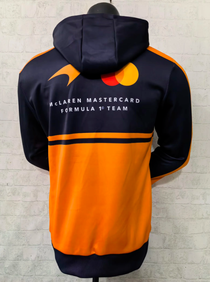 2026 Maclaren Dark Blue/Yellow Sweater Racing Hoody