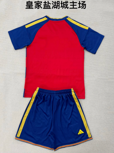 Youth Uniform Kids Kit 2026-2027 Real Salt Lake Home Soccer Jersey Shorts Child Football Set