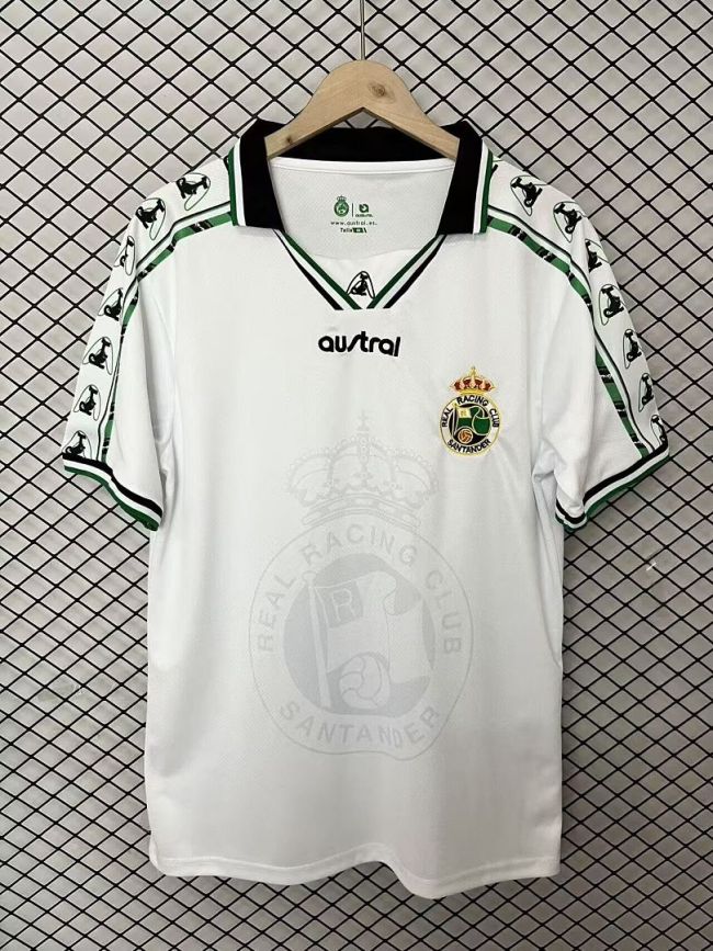 Fan Version 2025-2026 Racing de Santander White Retro Model Soccer Jersey Football Shirt