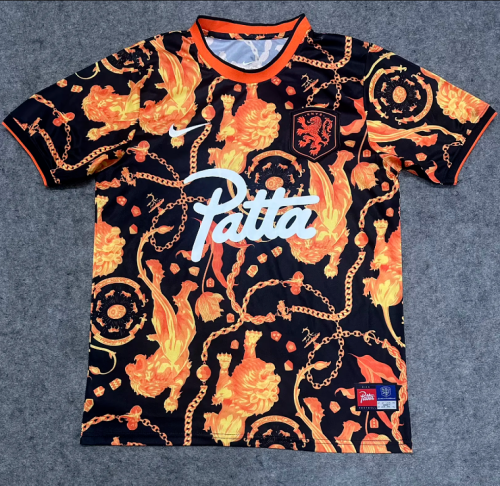 with Patta Logo Fan Version 2026 Netherlands Patta Version Soccer Jersey Holland Football Shirt
