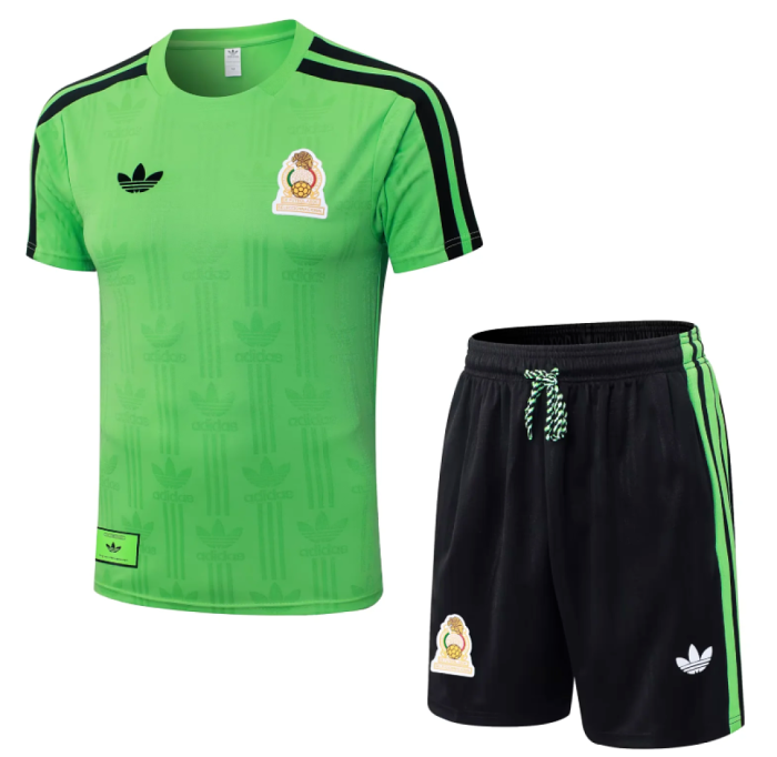 Player Version Adult Uniform 2026 Mexico Green Soccer Training Jersey and Shorts Football Kits