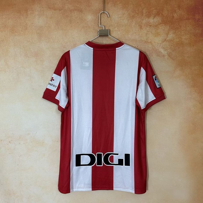 with LFP Patch Fan Version 2025-2026 Athletic Bilbao Retro Model Soccer Jersey Football Shirt