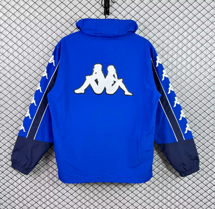 Retro Jacket 1994 Italy Blue Soccer Windbreaker Jacket Football Jacket