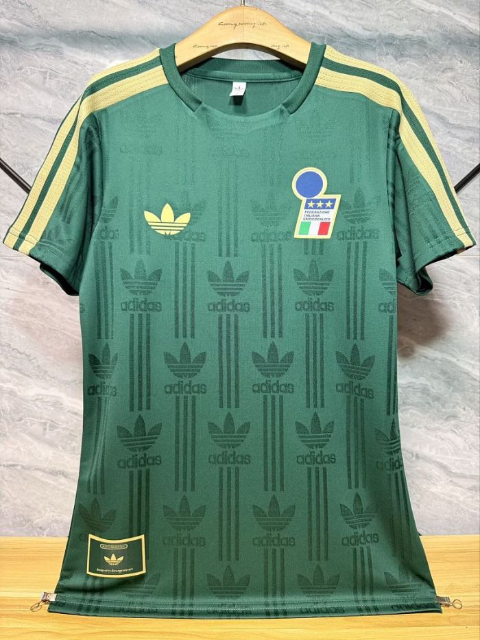 Player Version 2026 Italy Green Retro Model Soccer Training Jersey Football Shirt