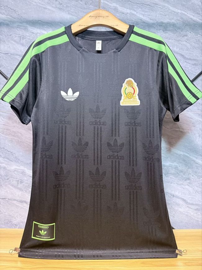 Player Version 2026 Mexico Black Retro Model Soccer Training Jersey Football Shirt