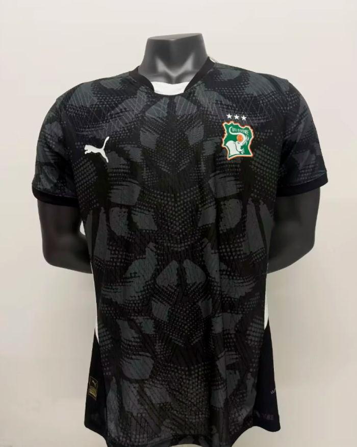 Player Version 2026 Ivory Coast Black Goalkeeper Football Shirt Côte d'Ivoire Soccer Jersey