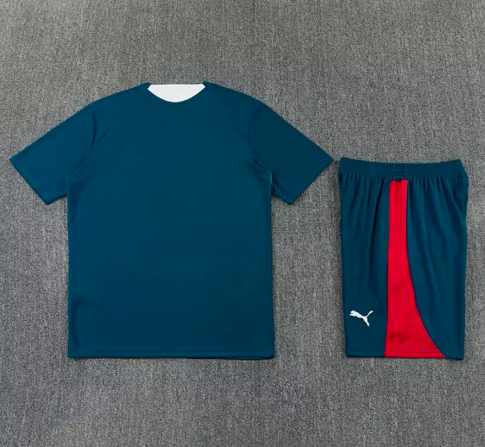Adult Uniform 2026-2027 Portugal Dark Green Soccer Training Jersey and Shorts Football Kits