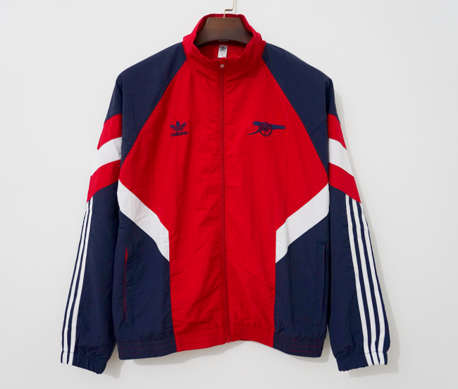 2026-2027 Arsenal Red/Dark Blue Soccer Windbreaker Jacket Football Jacket