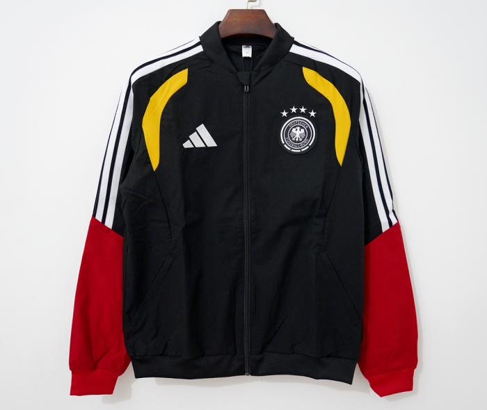 2026-2027 Germany Black Soccer Windbreaker Jacket Football Jacket