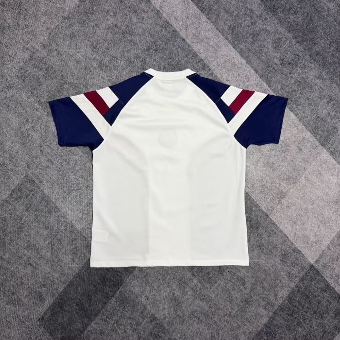 Barca Camisetas de Futbol Fans Version 2025-2026 Barcelona White/Dark Blue Soccer Sweater