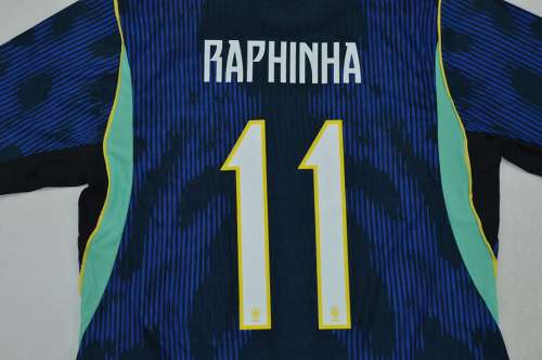 Fan Version 2026 Brazil RAPHINHA 11 Away Soccer Jersey Brasil Camisetas de Futbol